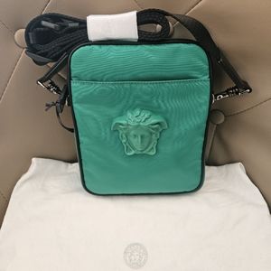 Ver sace green crossbody bag